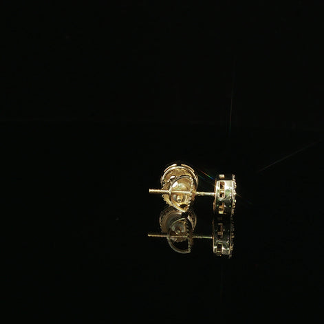 Brilliant Diamond Cluster Stud Earrings | 8mm | VVS
