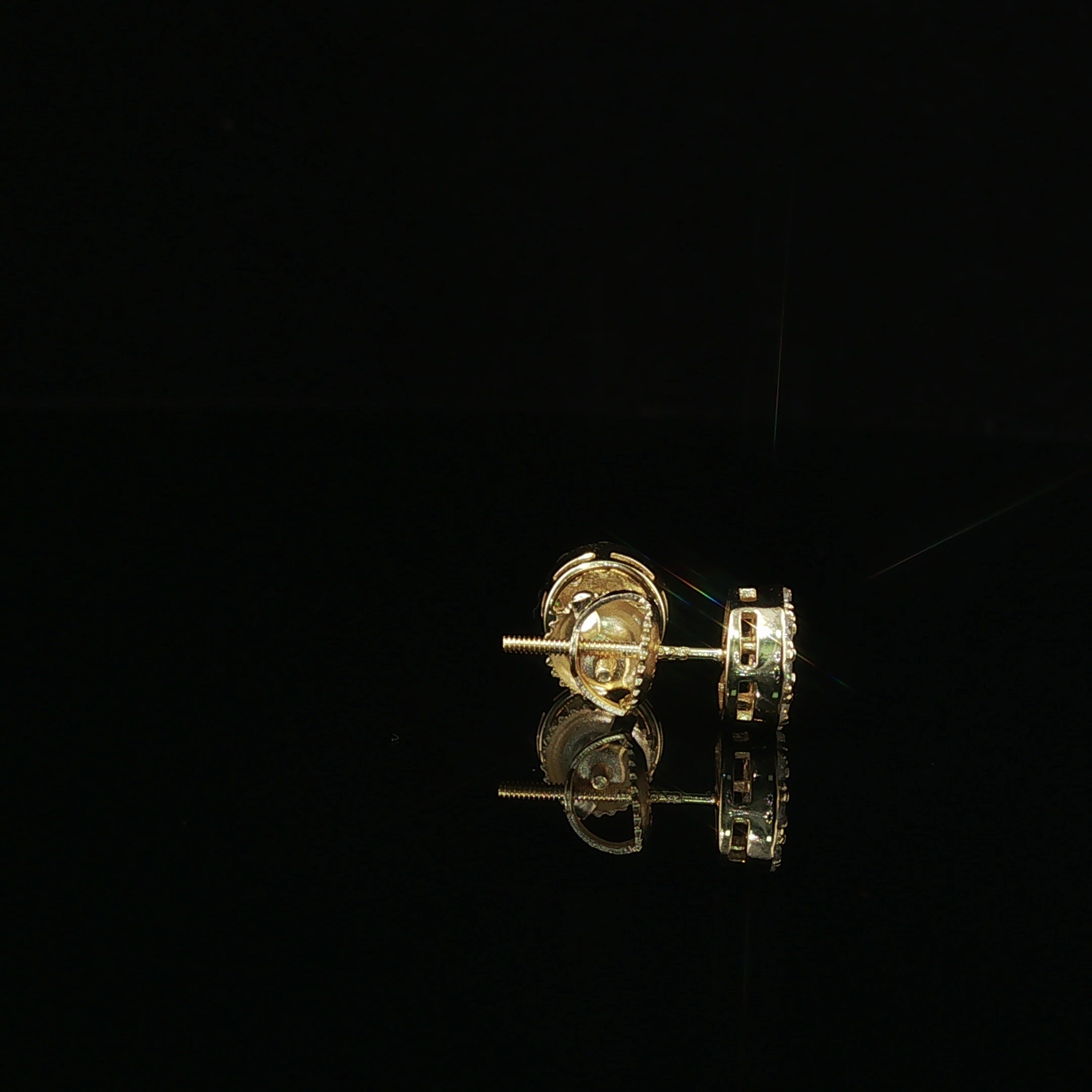 Brilliant Diamond Cluster Stud Earrings | 8mm | VVS