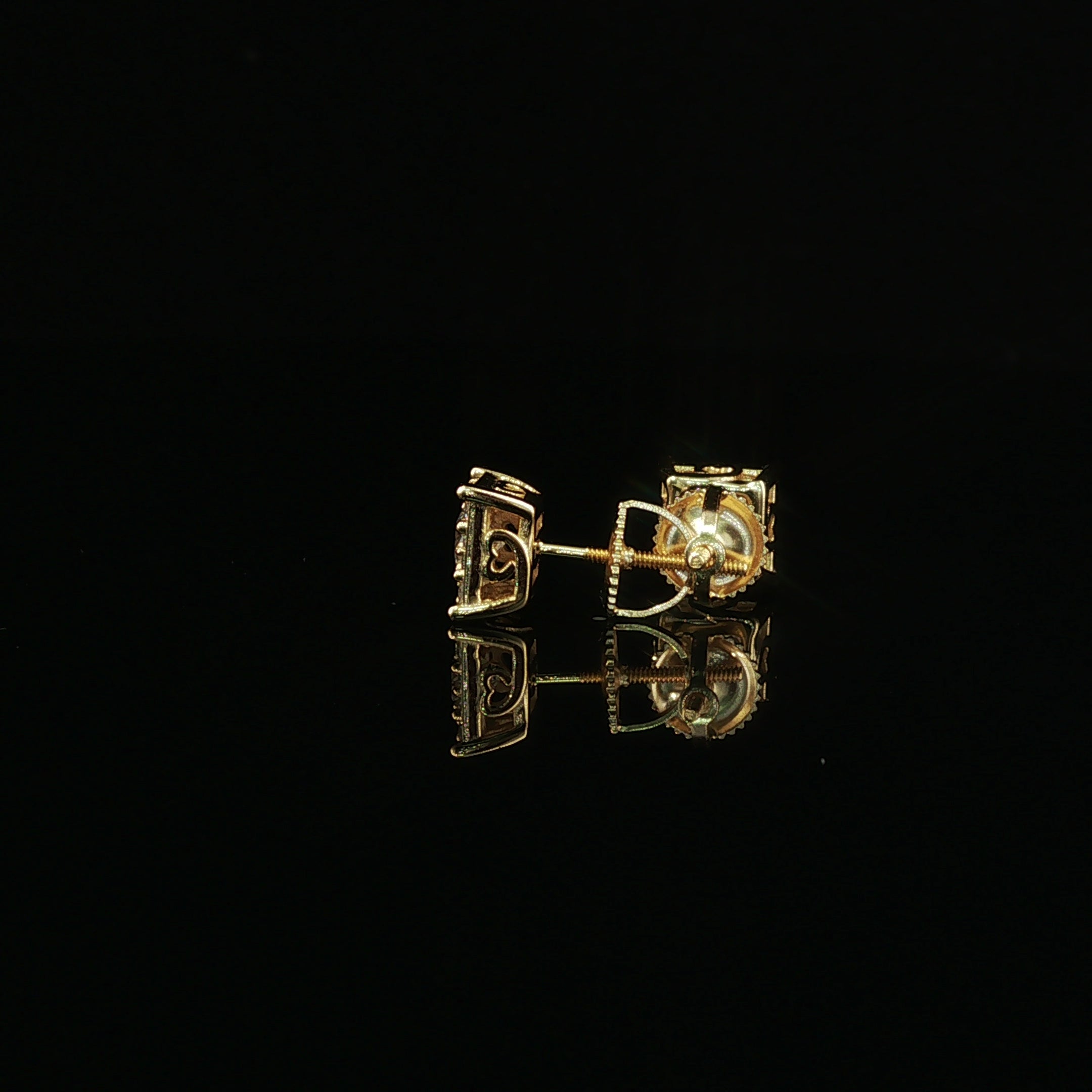 Iced Out Cushion Cut Studs Earrings | 0.86ct | 7mm | VVS