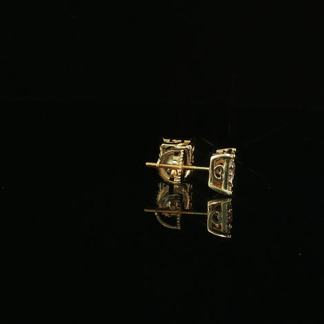 Iced Out Cushion Cut Studs Earrings | 0.86ct | 7mm | VVS