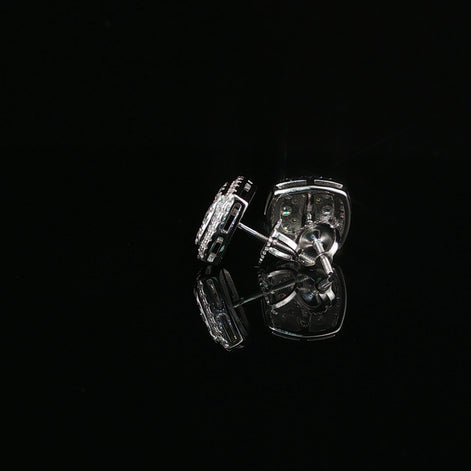 Micro Pave Square Earrings | 1.22ct | 11mm | VVS