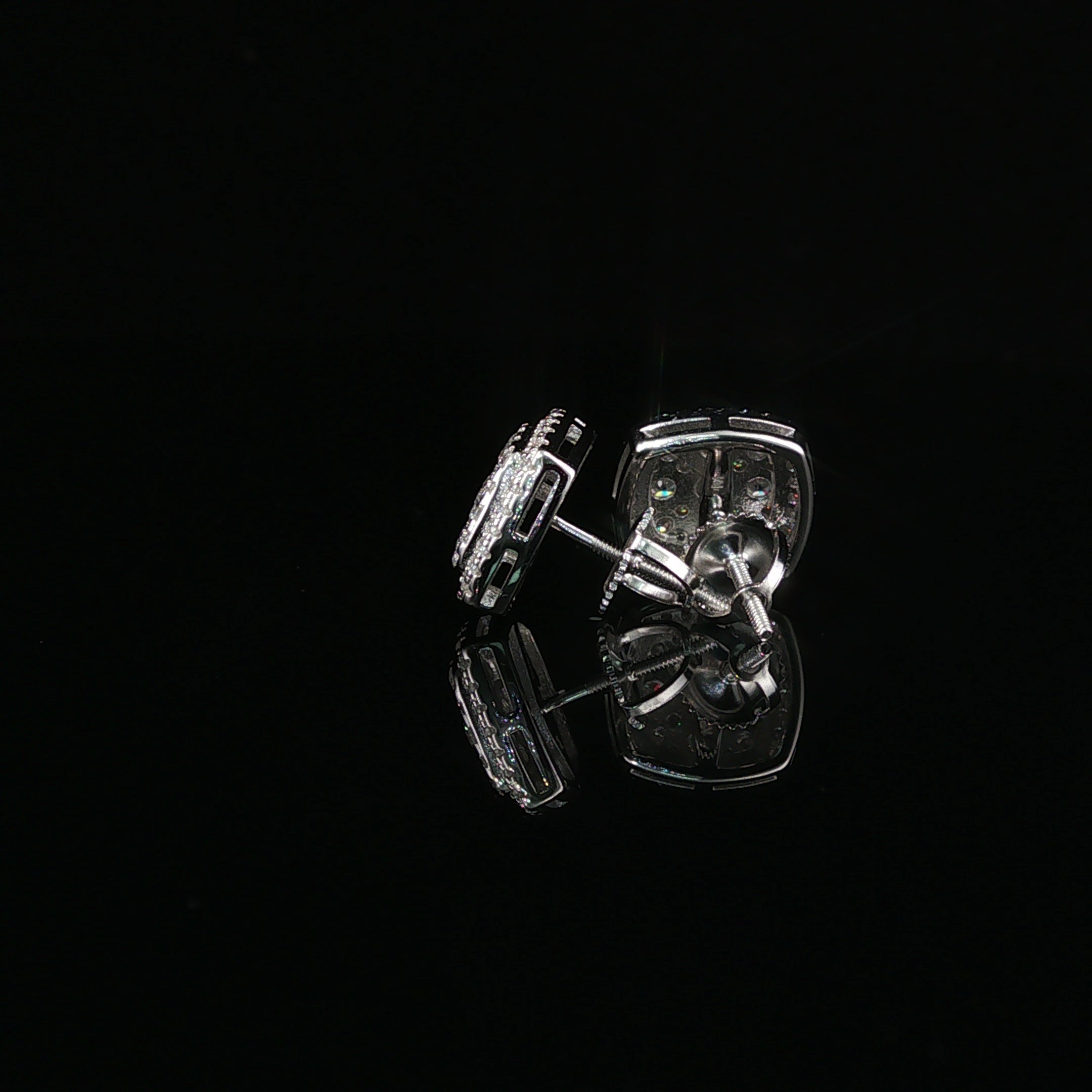 Micro Pave Square Earrings | 1.22ct | 11mm | VVS