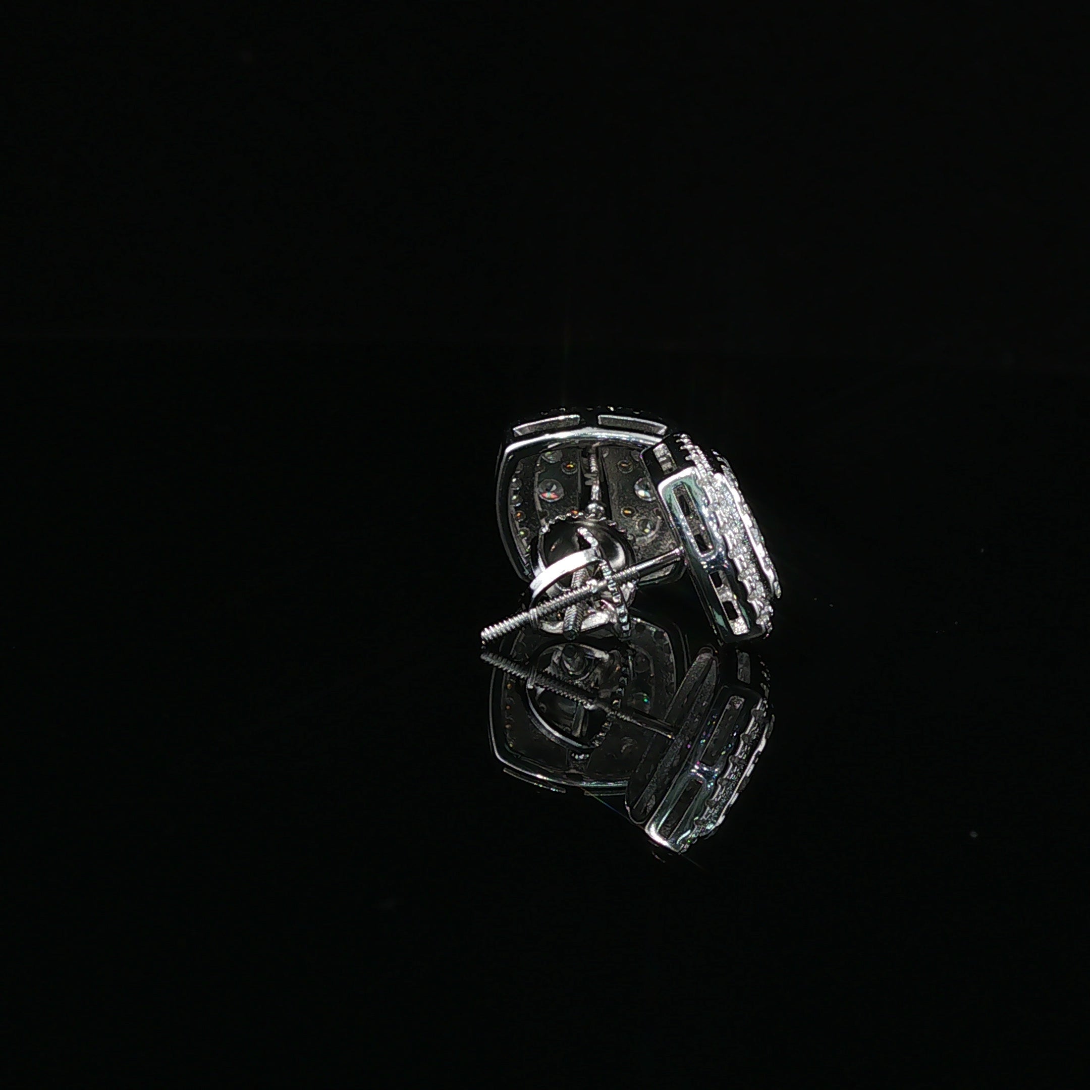 Micro Pave Square Earrings | 1.22ct | 11mm | VVS