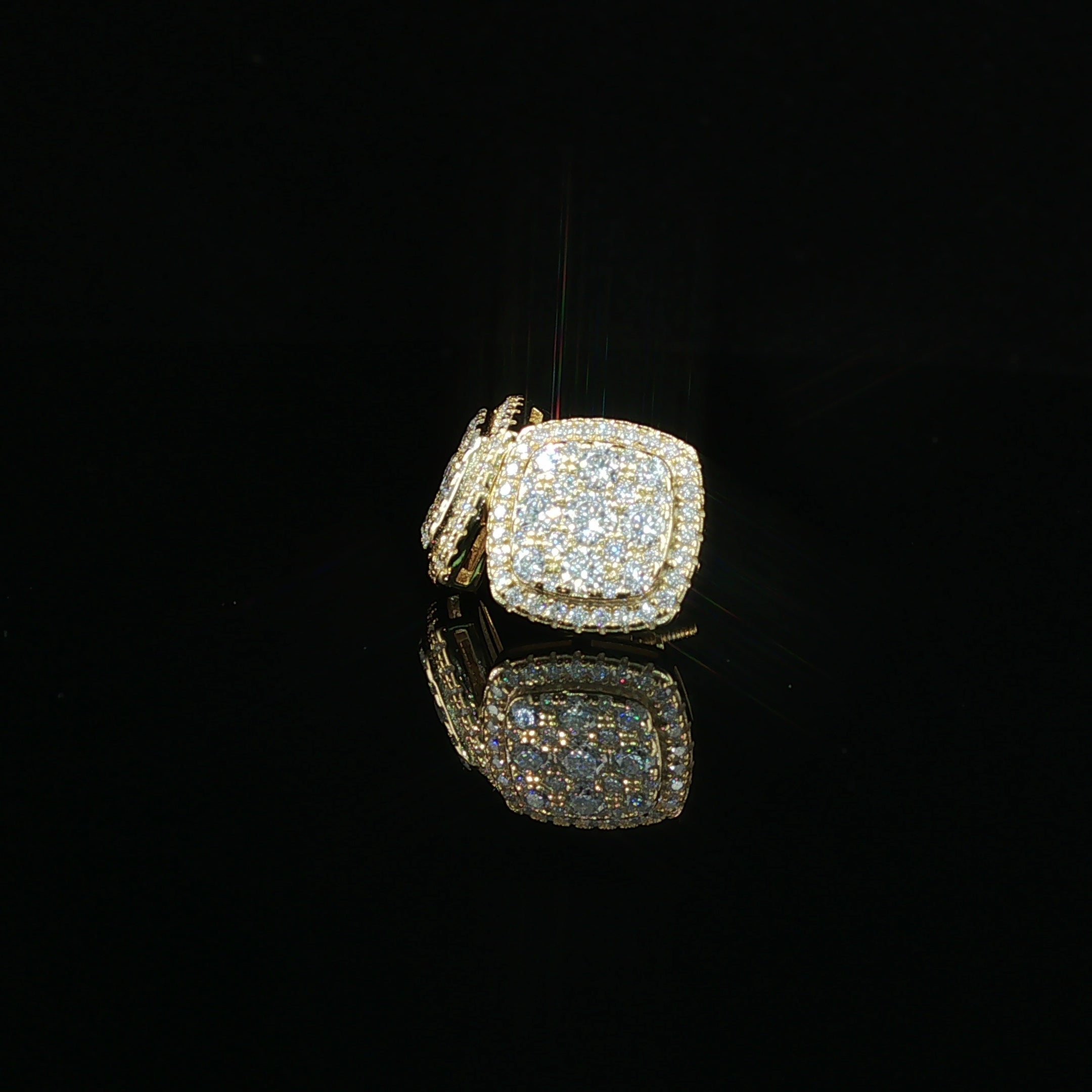 Micro Pave Square Earrings | 1.22ct | 11mm | VVS
