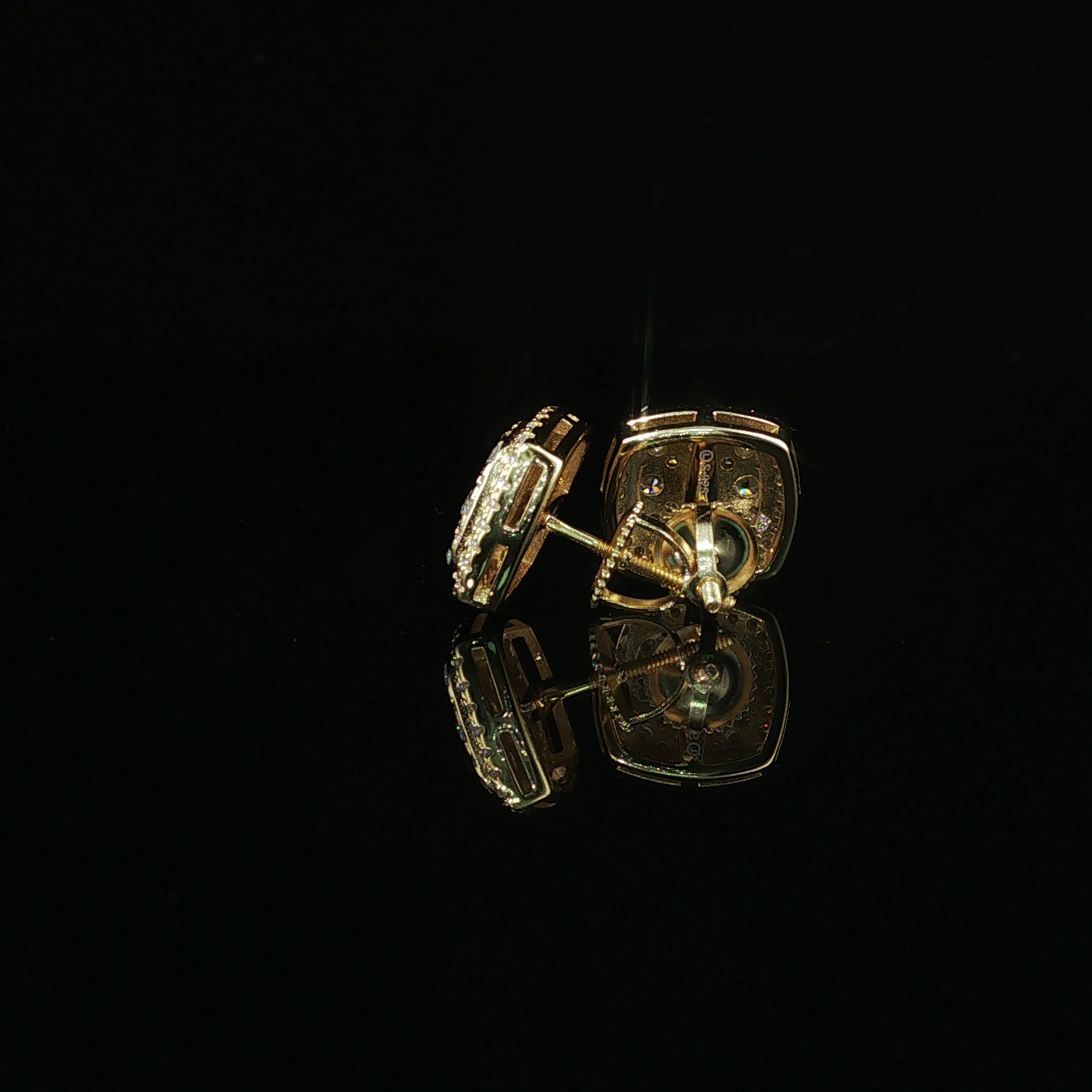 Micro Pave Square Earrings | 1.22ct | 11mm | VVS