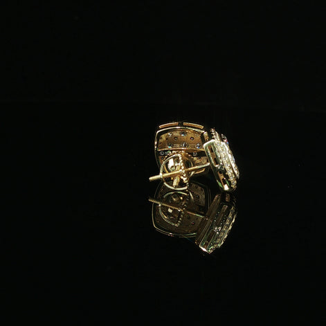 Micro Pave Square Earrings | 1.22ct | 11mm | VVS