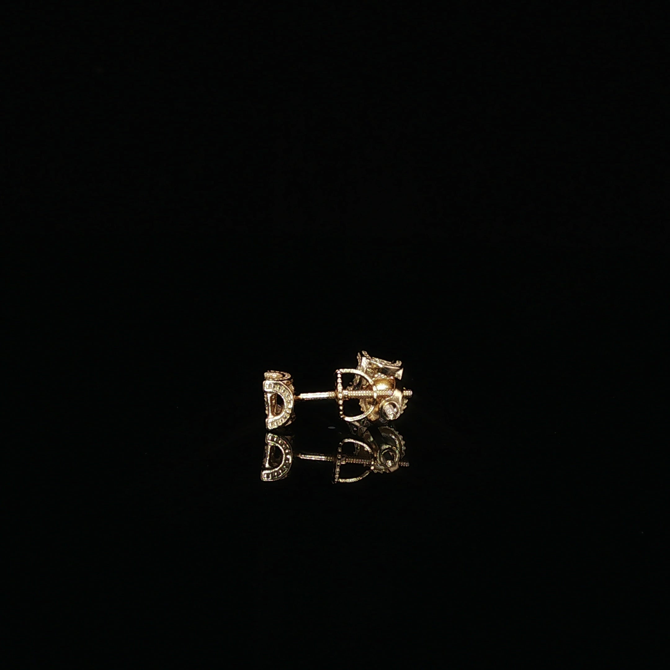 Moissanite Cluster Stud Earrings | 925 Sterling Silver | Screw Back Studs | 5mm & 8mm | 0.11ct & 0.74ct
