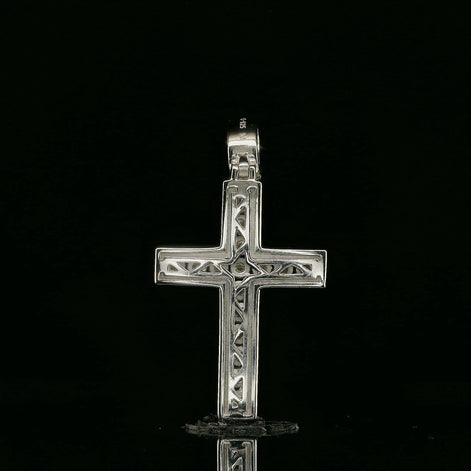 Iced Out Diamond Cross Pendant | 1.6ct | 29mm | VVS