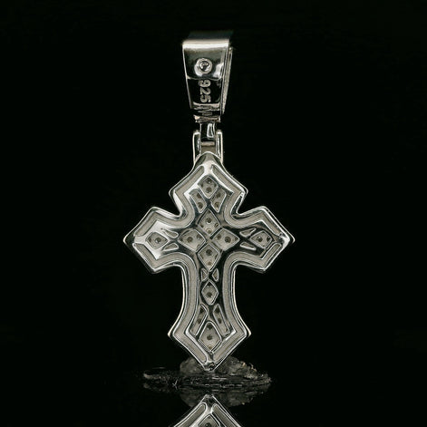 Iced Out Ornate Cross Pendant | 24mm | VVS