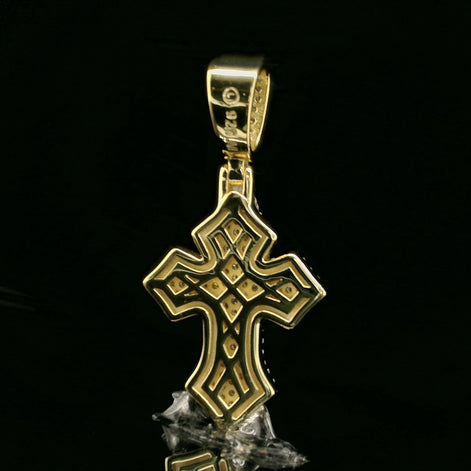 Iced Out Ornate Cross Pendant | 24mm | VVS