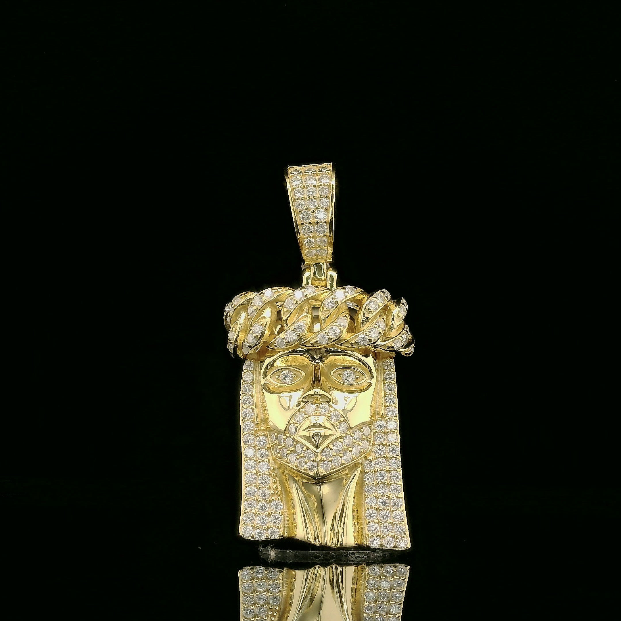 Iced Out Jesus Head Pendant | 0.94ct | 25mm | VVS