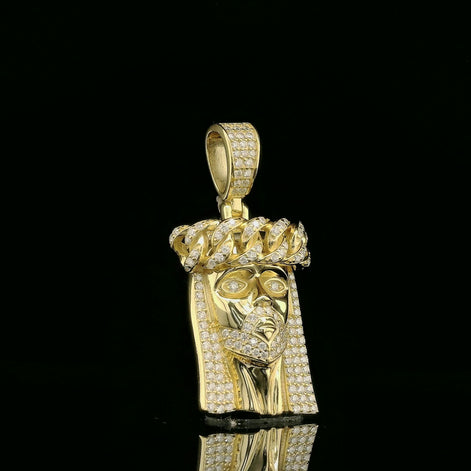 Iced Out Jesus Head Pendant | 0.94ct | 25mm | VVS