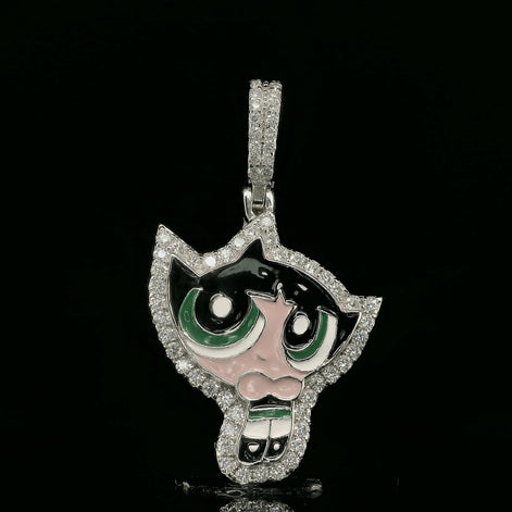 Iced Out Powerpuff Girls Pendant | 26mm | VVS