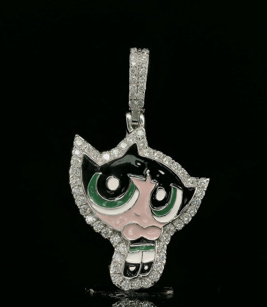 Iced Out Powerpuff Girls Pendant | 26mm | VVS