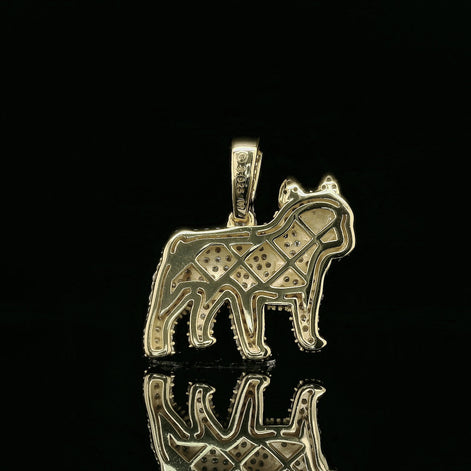 Iced Out French Bulldog Pendant | 1.13ct VVS | 20mm