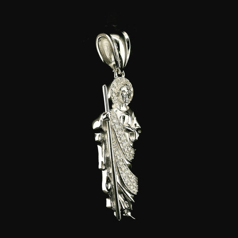 Iced Out San Judas Pendant | 0.25ct | 30mm | VVS