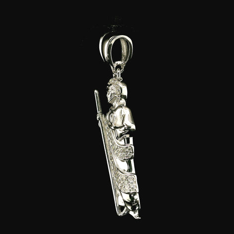 Iced Out San Judas Pendant | 0.25ct | 30mm | VVS