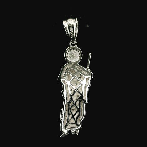 Iced Out San Judas Pendant | 0.25ct | 30mm | VVS