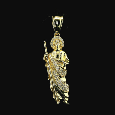 Iced Out San Judas Pendant | 0.25ct | 30mm | VVS