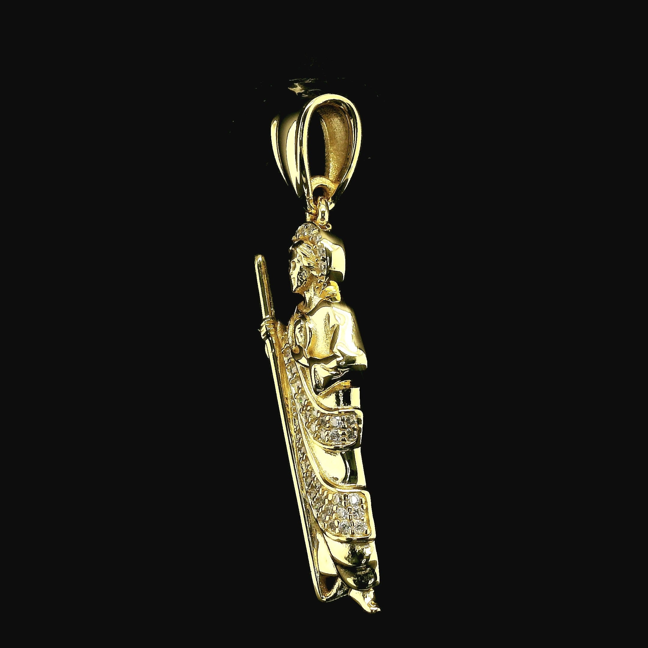 Iced Out San Judas Pendant | 0.25ct | 30mm | VVS