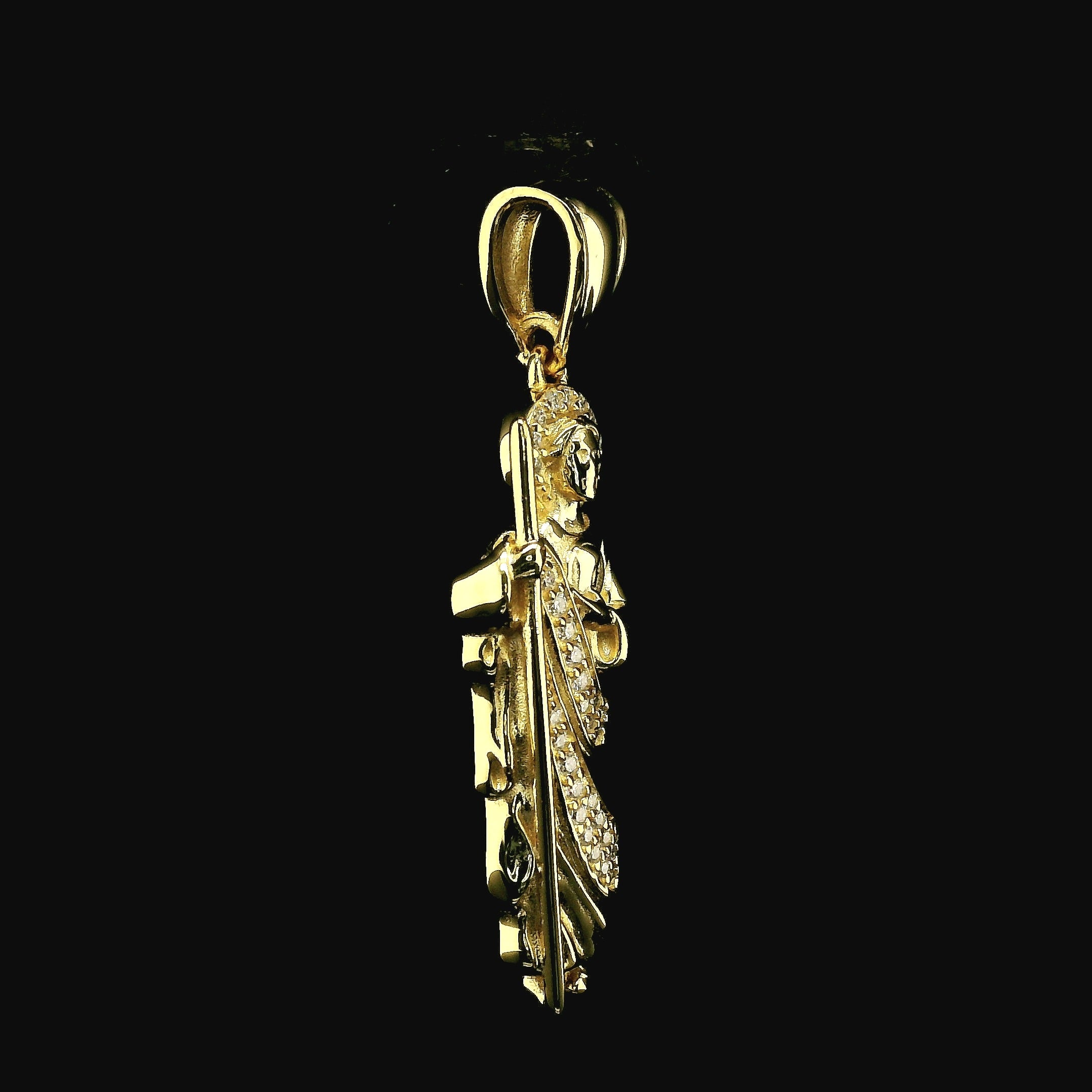 Iced Out San Judas Pendant | 0.25ct | 30mm | VVS
