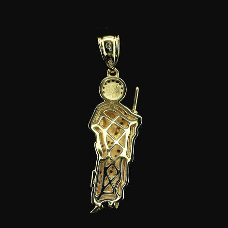 Iced Out San Judas Pendant | 0.25ct | 30mm | VVS
