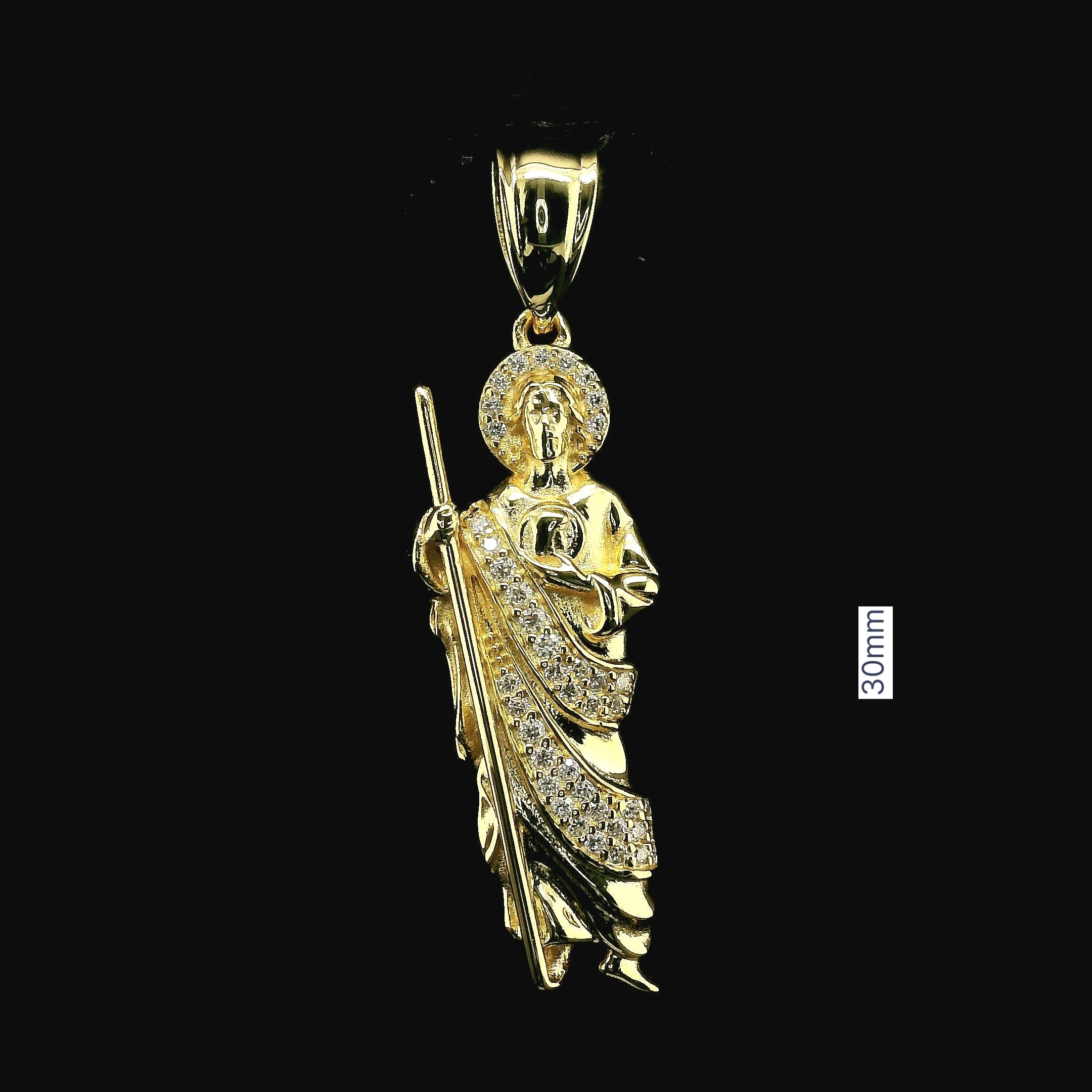 Iced Out San Judas Pendant | 0.25ct | 30mm | VVS
