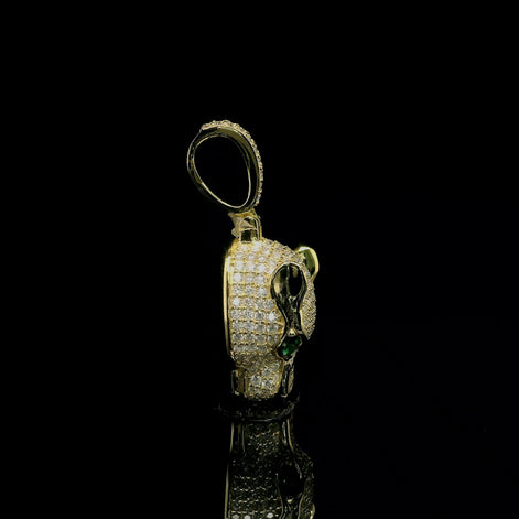 Moissanite Panther Pendant | 34mm | VVS