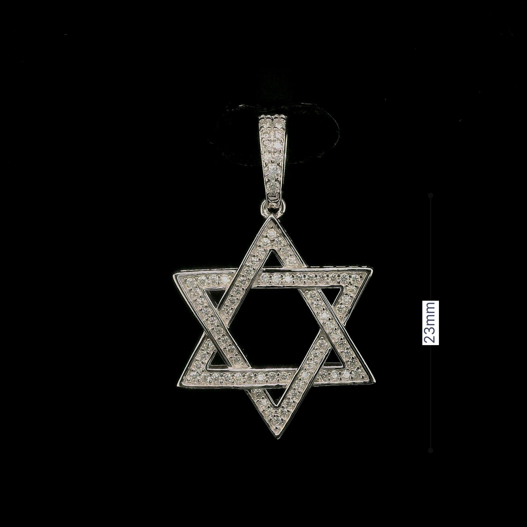 Iced Out Moissanite Star Pendant | 1.76ct | 23mm | VVS