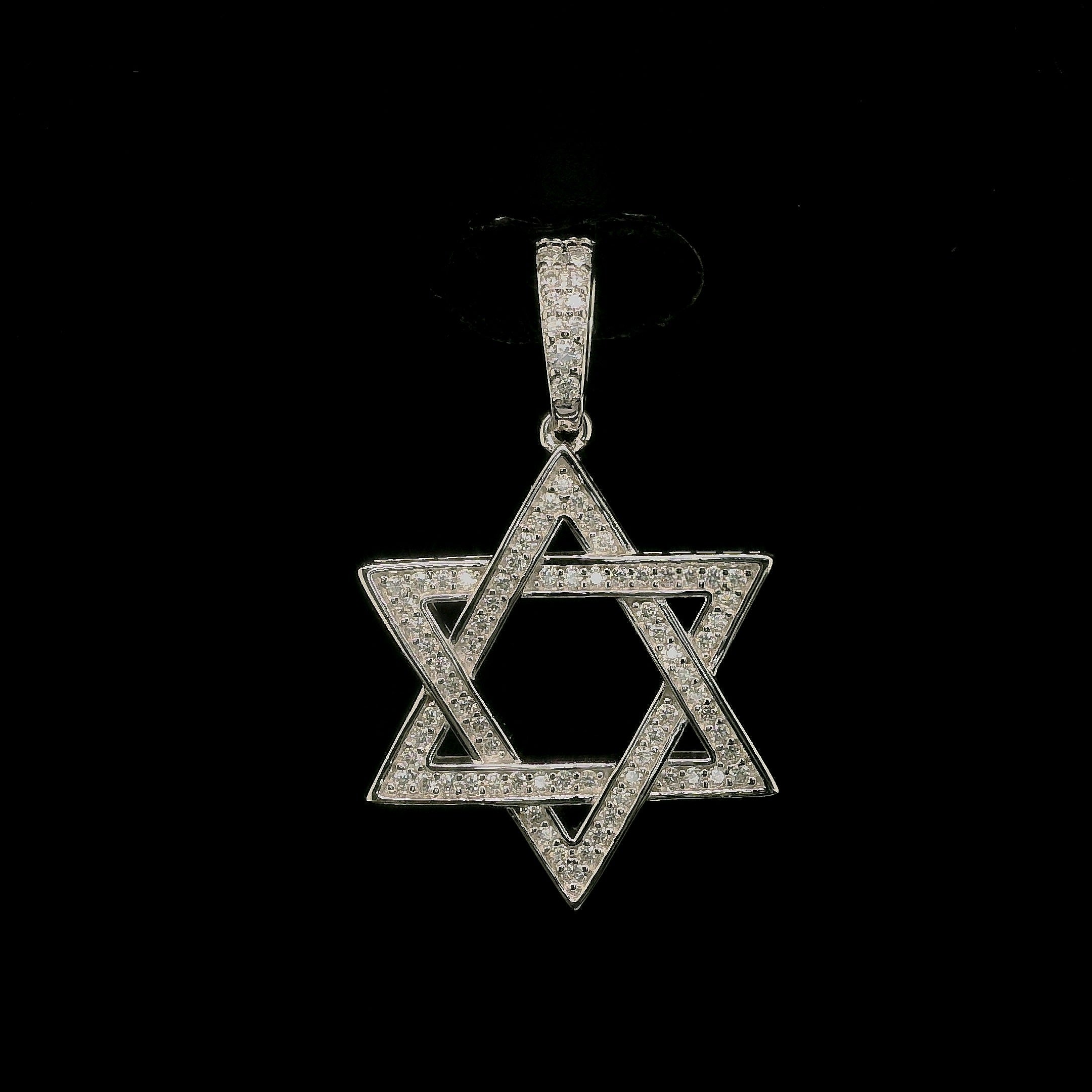 Iced Out Moissanite Star Pendant | 1.76ct | 23mm | VVS