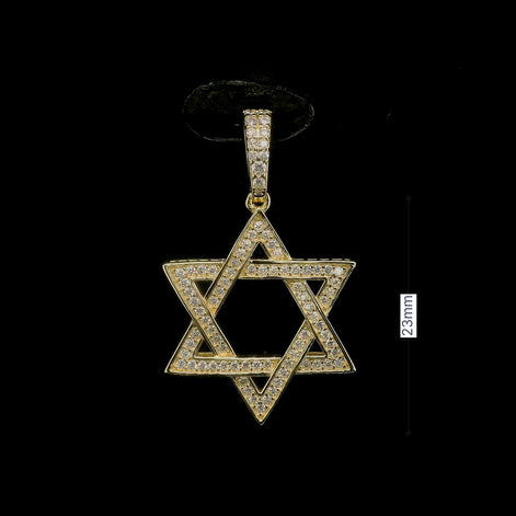 Iced Out Moissanite Star Pendant | 1.76ct | 23mm | VVS