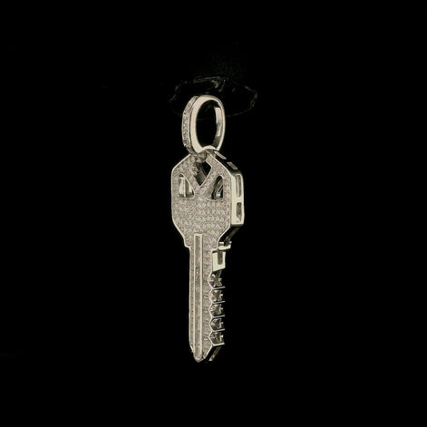 Iced Out Moissanite Key Pendant | 34mm | VVS