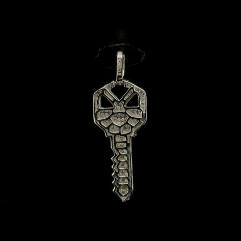 Iced Out Moissanite Key Pendant | 34mm | VVS