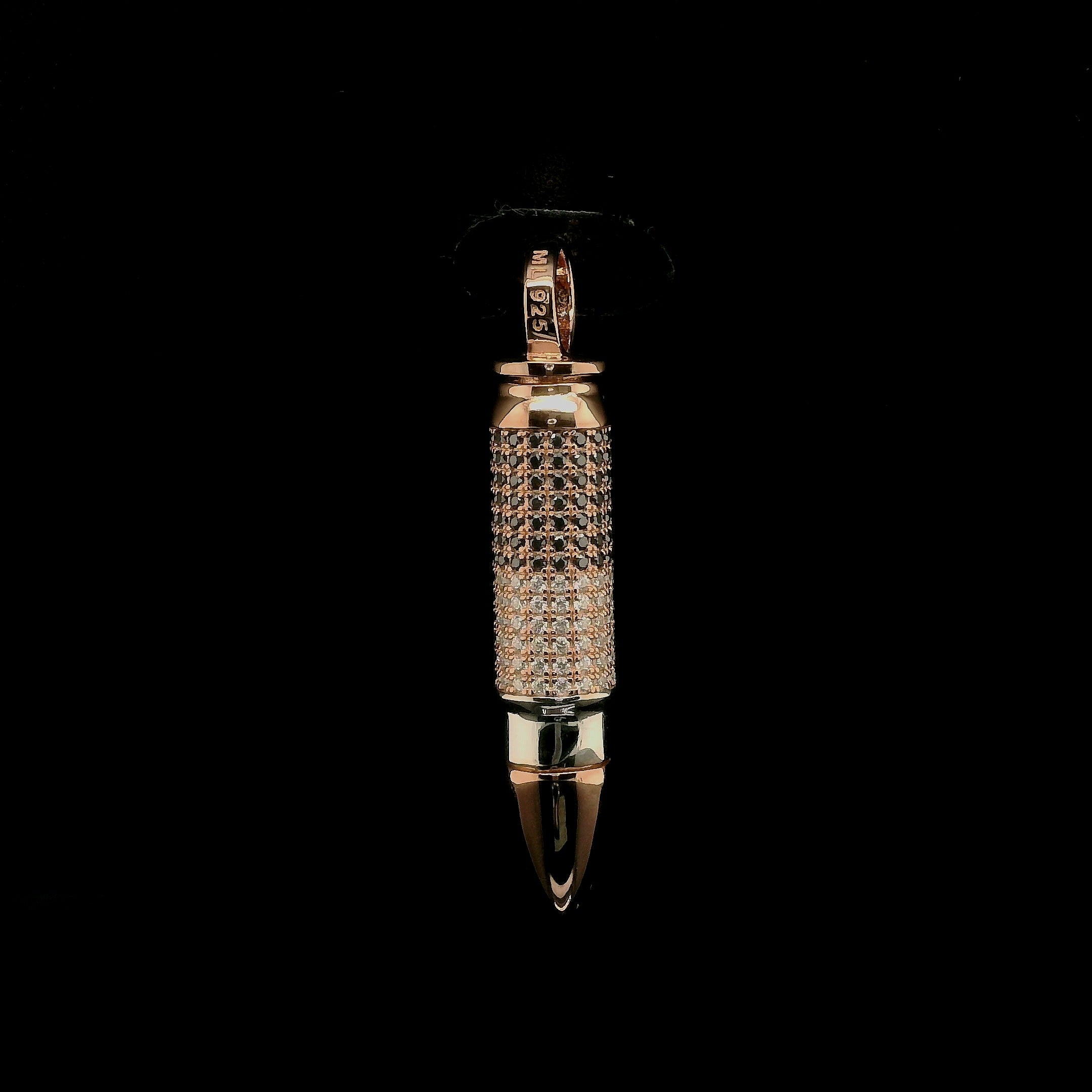 Iced Out Moissanite Bullet Pendant | 34mm | VVS