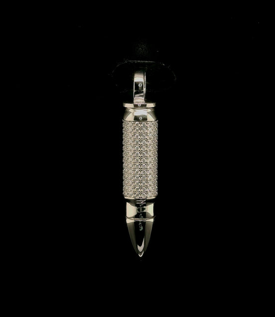 Iced Out Moissanite Bullet Pendant | 34mm | VVS