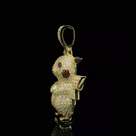 Pokemon Iced out Pikachu Pendant | 3.3ct | 28mm | VVS