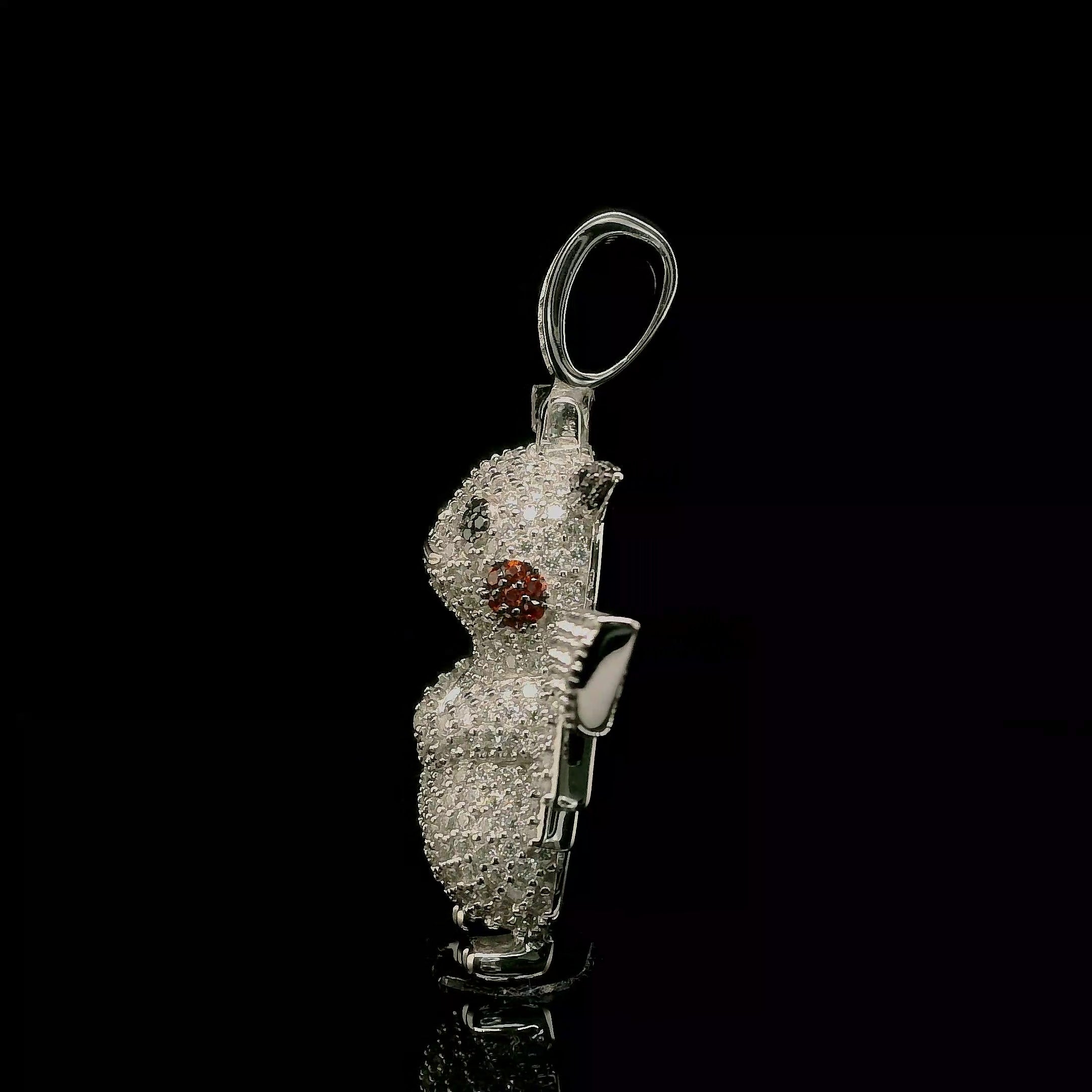 Pokemon Iced out Pikachu Pendant | 3.3ct | 28mm | VVS
