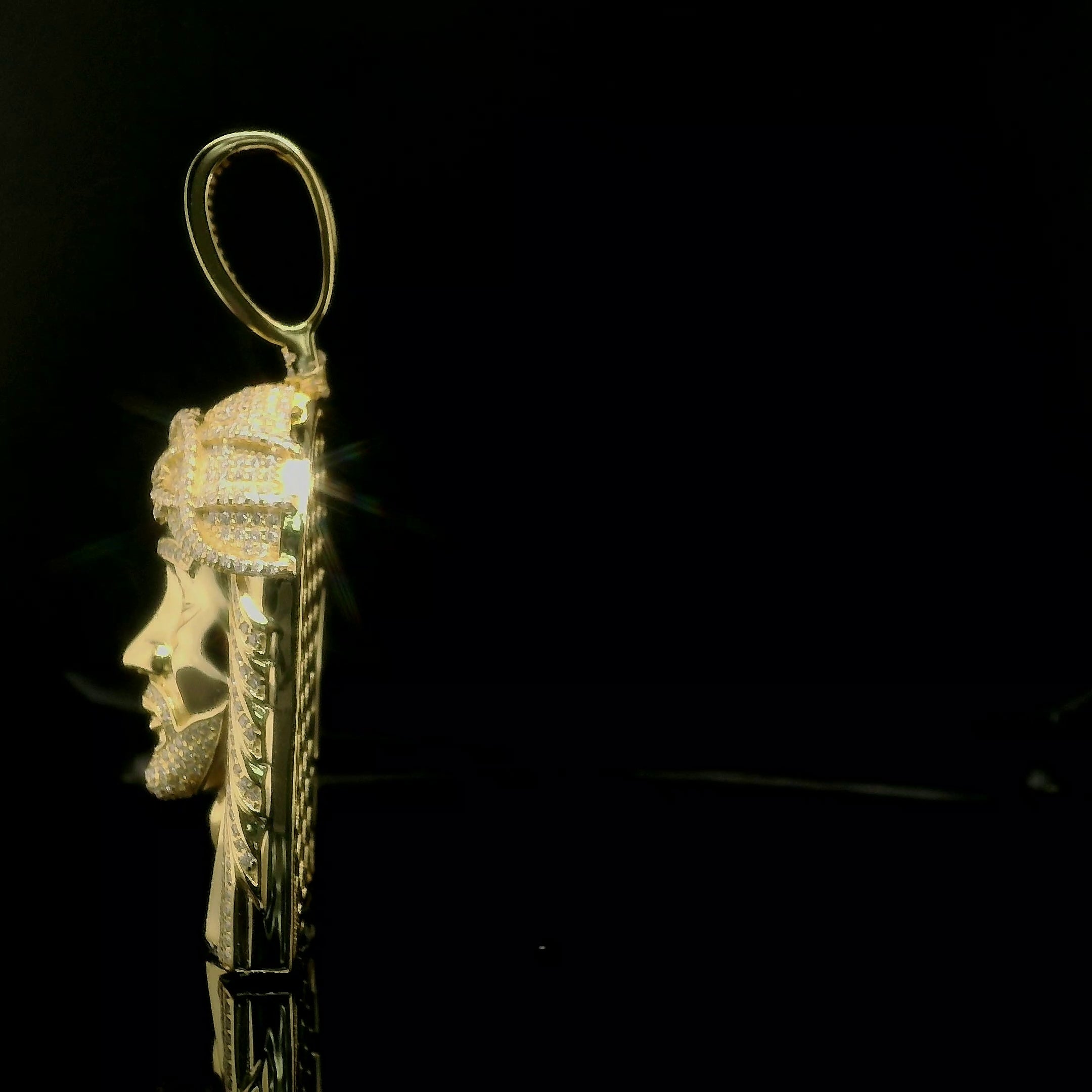 Men's Iced Out Jesus Piece Pendant | 2.88ct | 43mm | VVS