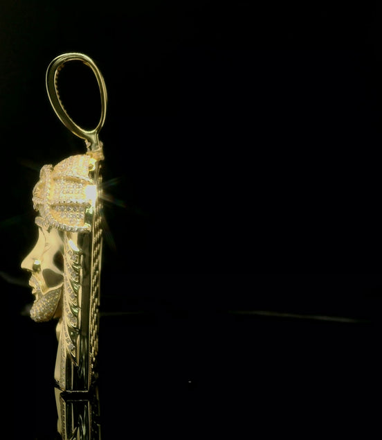 Men's Iced Out Jesus Piece Pendant | 2.88ct | 43mm | VVS