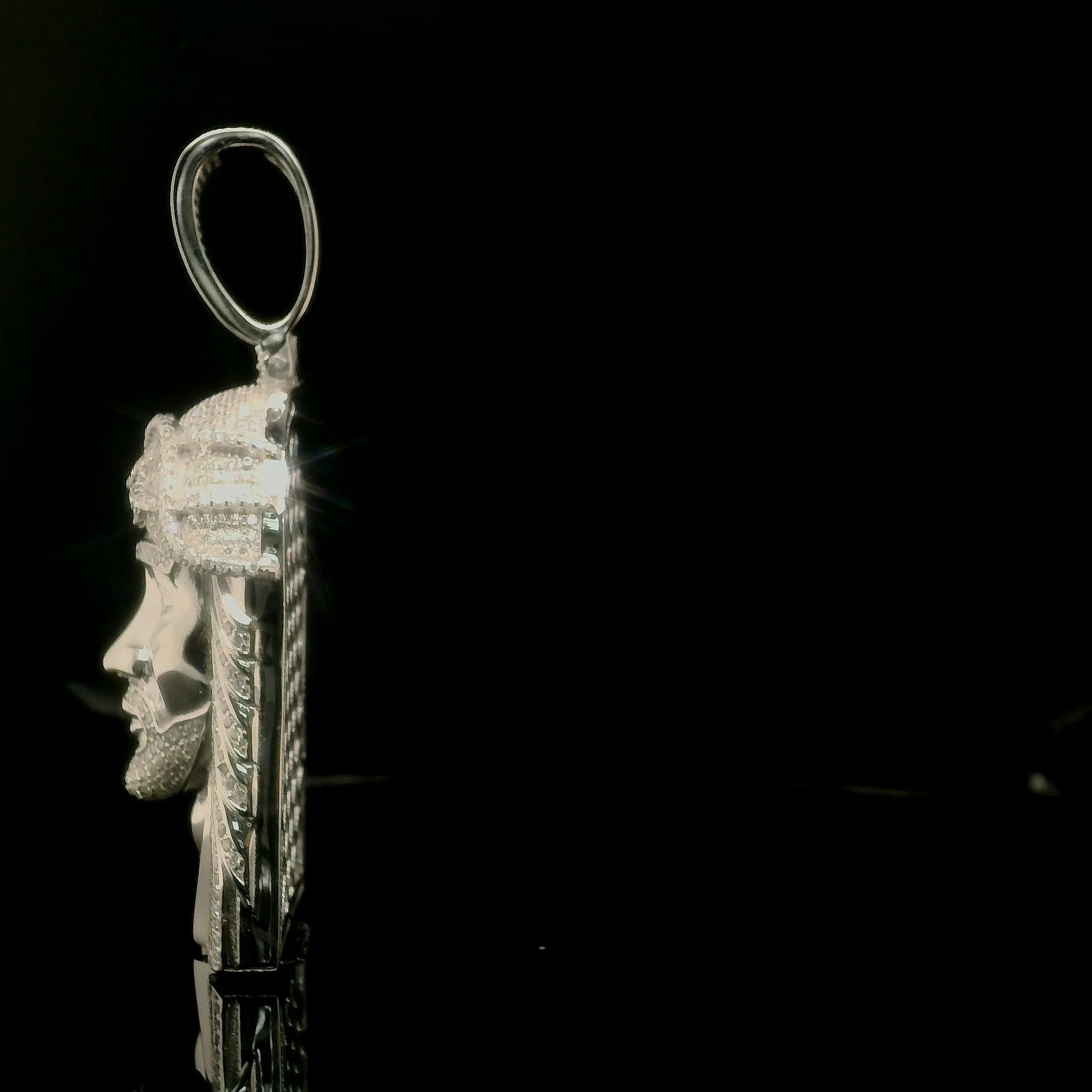 Men's Iced Out Jesus Piece Pendant | 2.88ct | 43mm | VVS