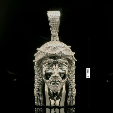 Men's Iced Out Jesus Piece Pendant | 2.88ct | 43mm | VVS