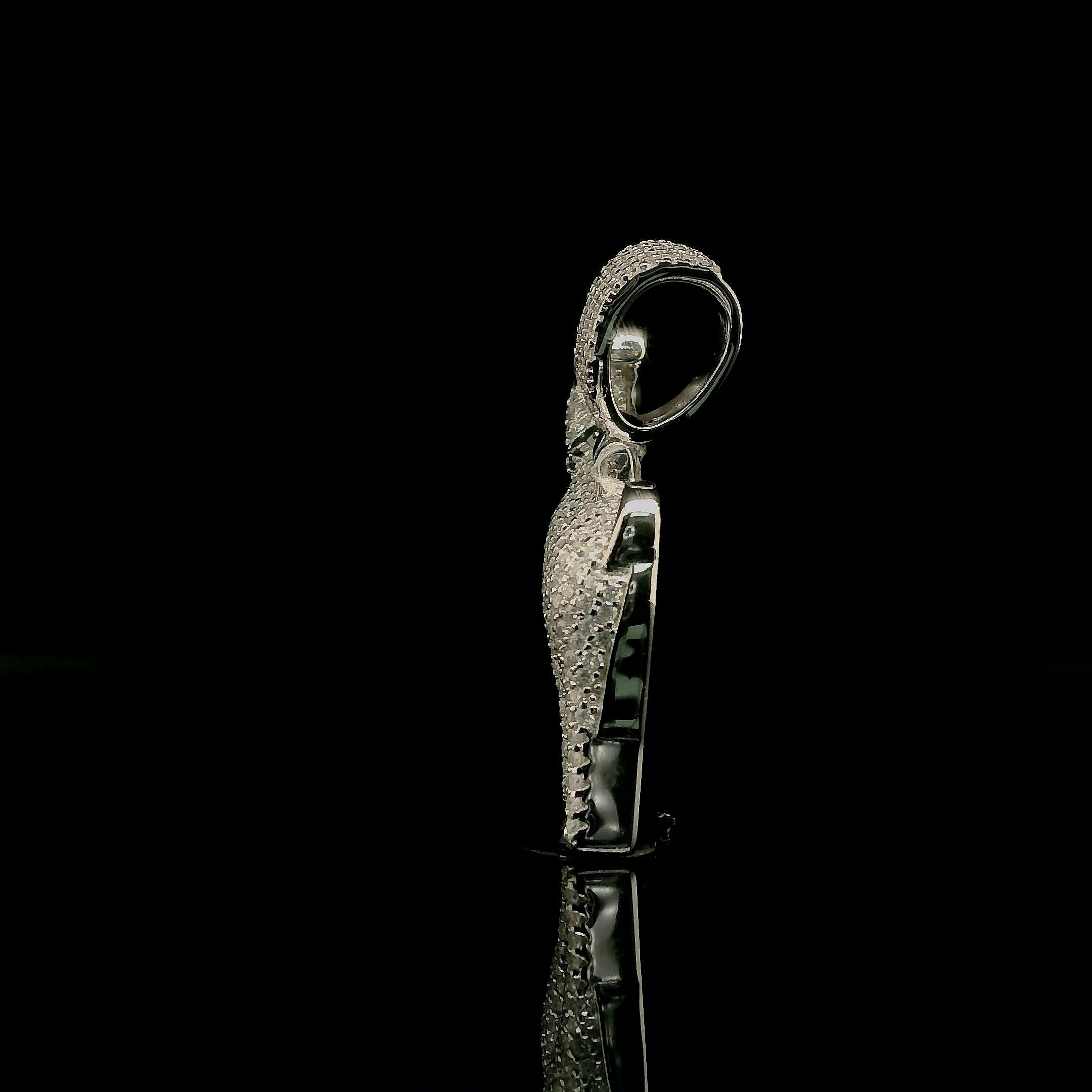 Men's Iced Out Moissanite 3D Goat Pendant | 2.22ct | 30mm | VVS