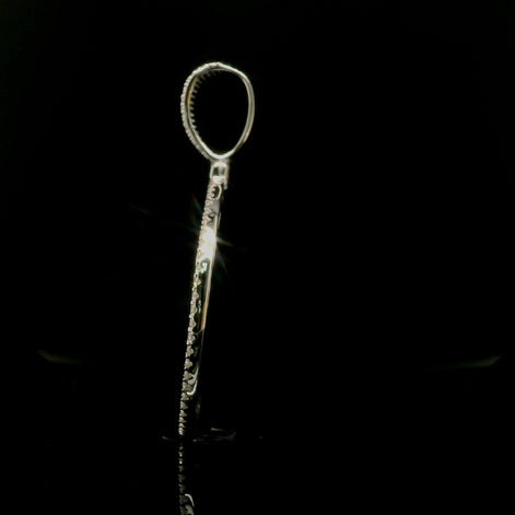 Men's Iced Out Moissanite Round Memory Picture Pendant | 3.35ct | 45mm | VVS