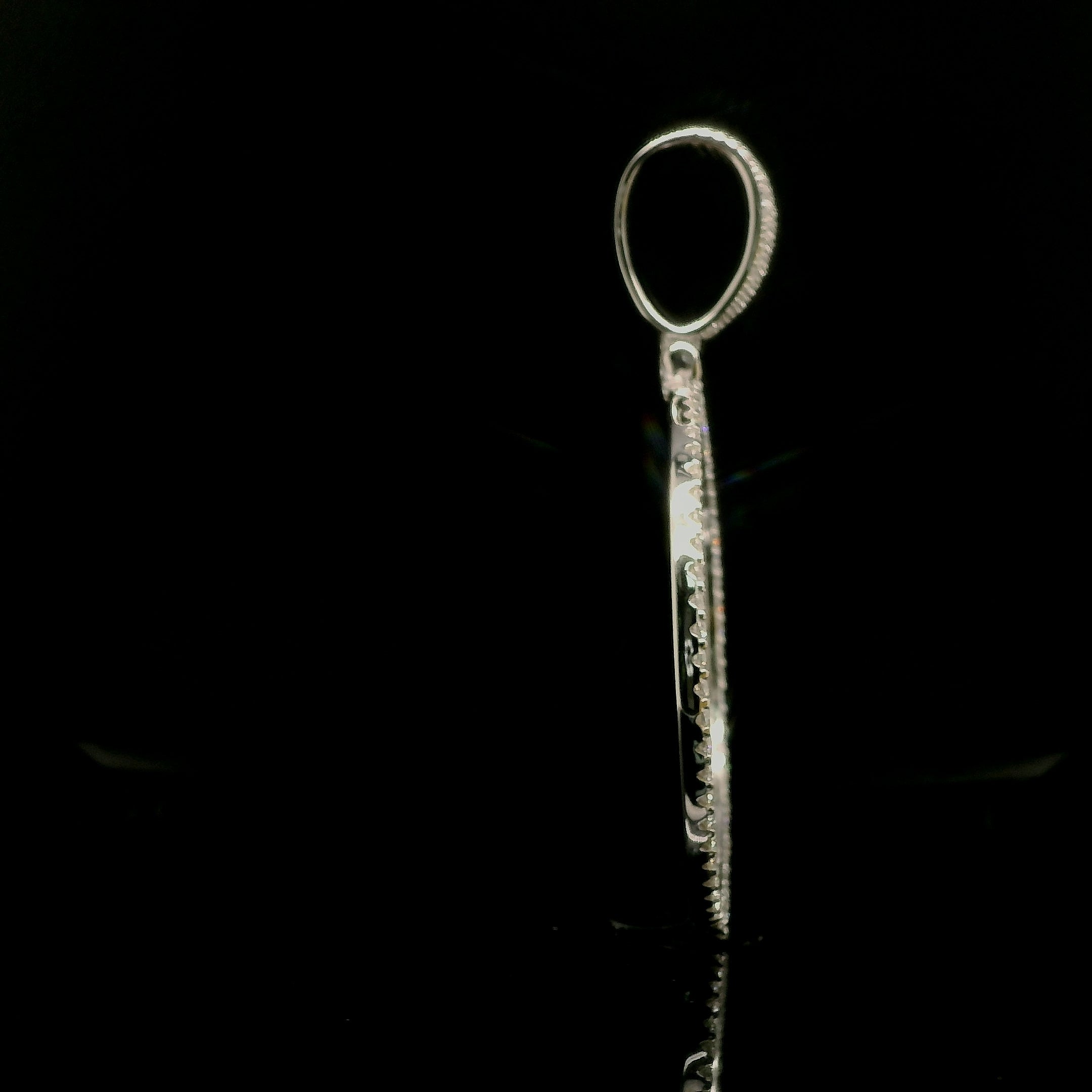 Men's Iced Out Moissanite Round Memory Picture Pendant | 3.35ct | 45mm | VVS