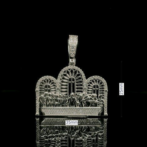 Iced Out Last Supper Pendant | 25mm-35mm | VVS