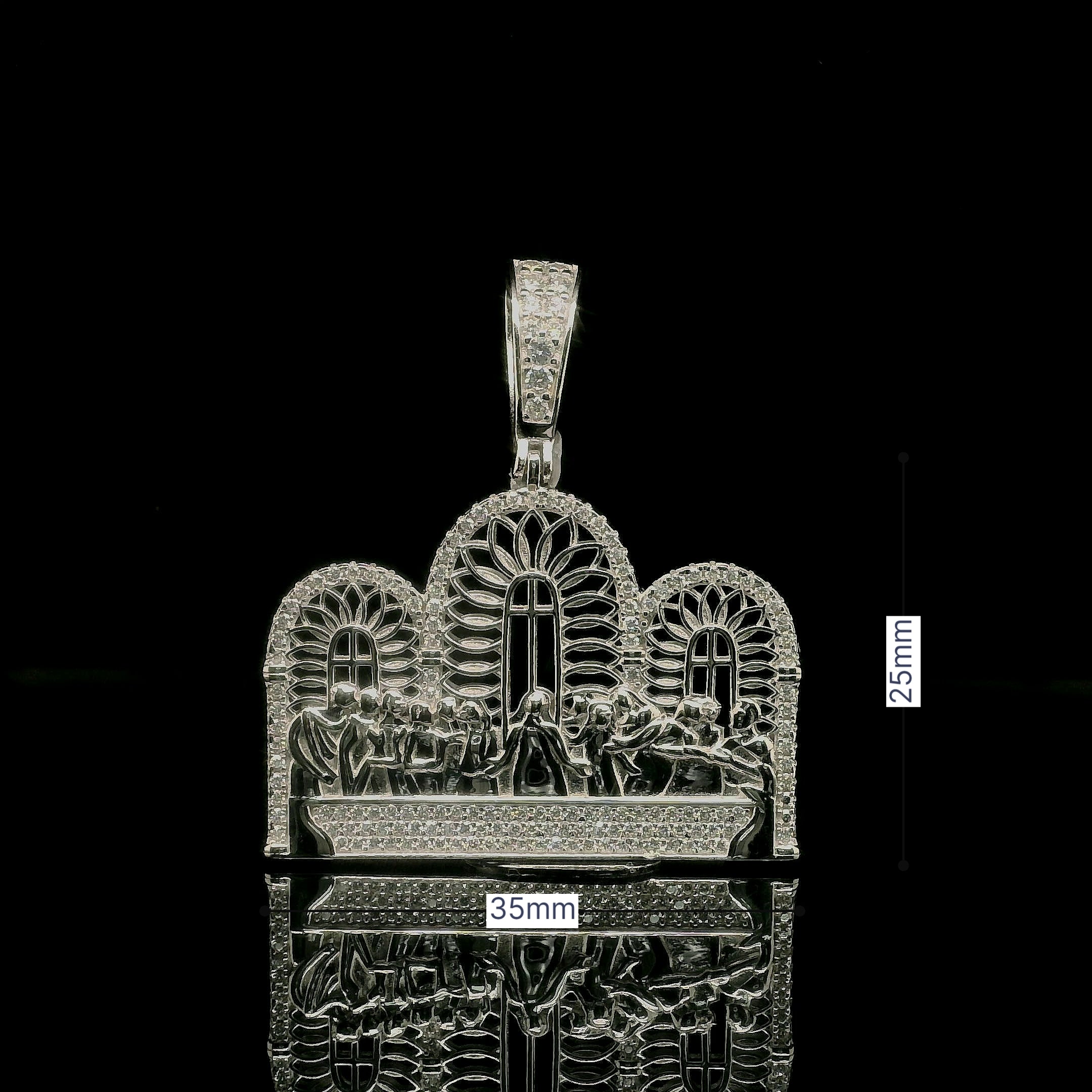 Iced Out Last Supper Pendant | 25mm-35mm | VVS