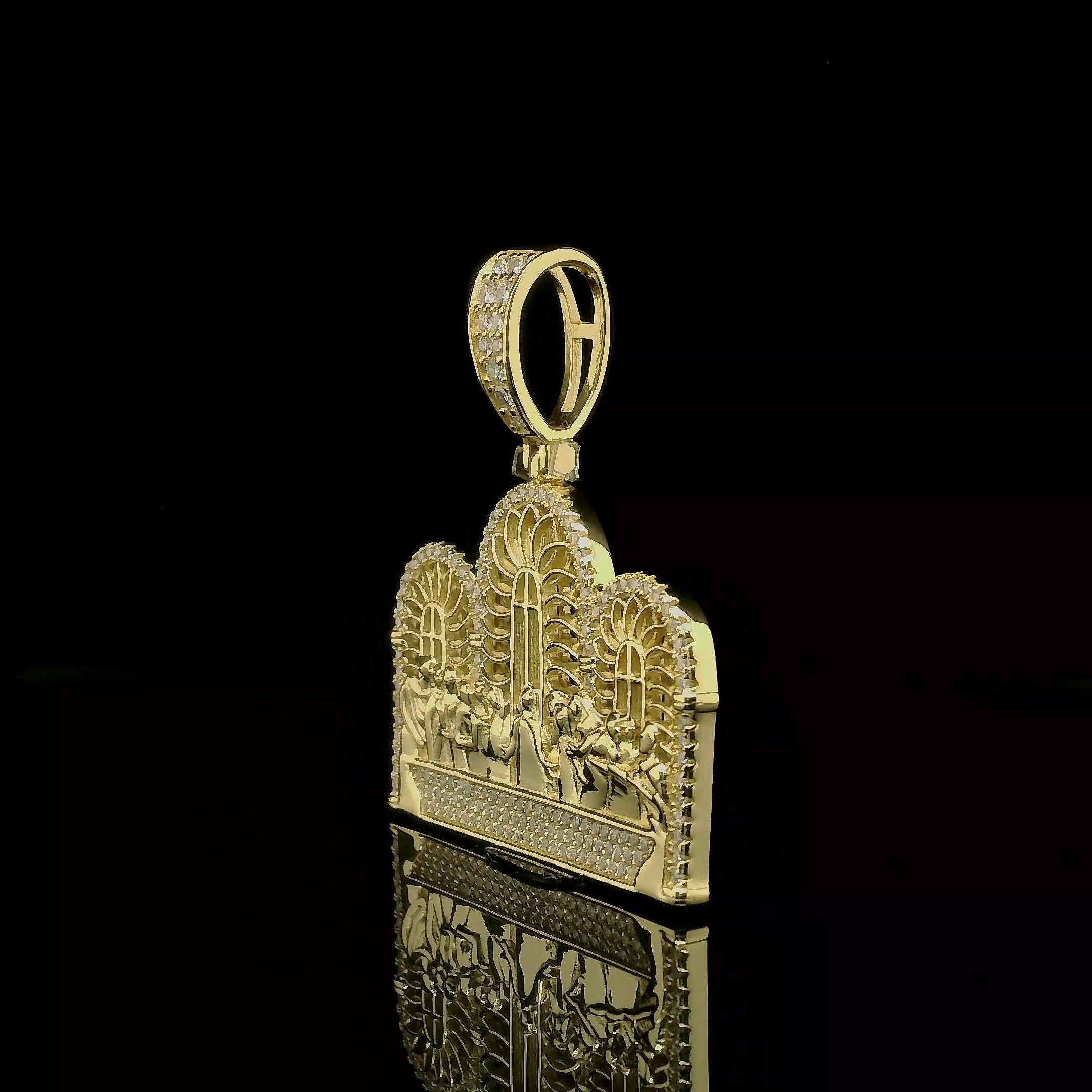 Iced Out Last Supper Pendant | 25mm-35mm | VVS