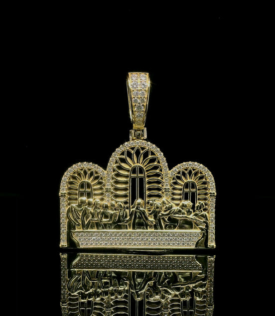 Iced Out Last Supper Pendant | 25mm-35mm | VVS