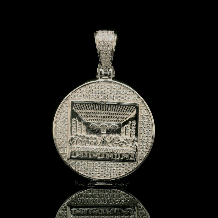 Men's Iced Out Last Supper Round Medallion | 25mm | VVS