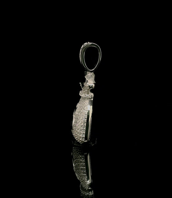 Micro Pave Diamond Money Bag Pendant | 1.28ct | 20mm | VVS